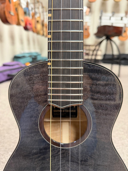 Oli L2-TMG-BK Black Solid Mango Tenor Ukulele w/Case