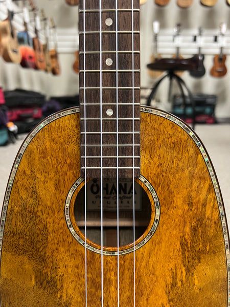 OHANA PKT-220G Solid Mango Pineapple Tenor Ukulele #3