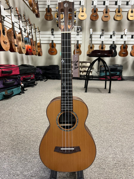 OHANA TK-50ME Solid Cedar/Ebony Tenor Ukulele