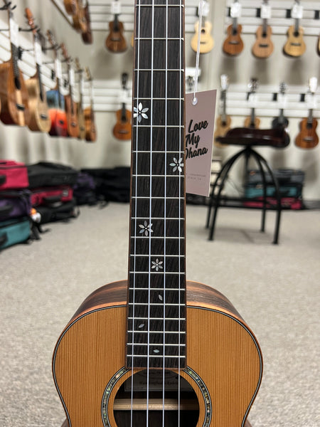 OHANA TK-50ME Solid Cedar/Ebony Tenor Ukulele