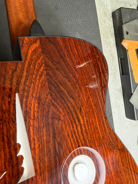 Hozen Green Label Custom Tenor Ukulele w/Case - Solid Aged German Spruce/Cocobolo - B Stock