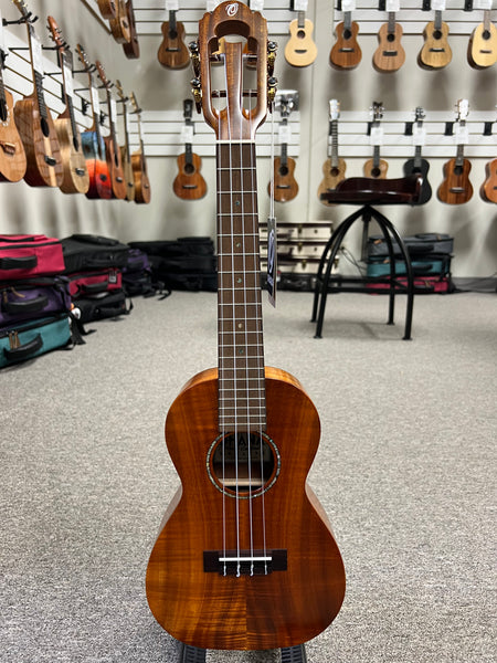 OHANA CK-450 Solid Koa Concert Ukulele w/Hard Shell Case