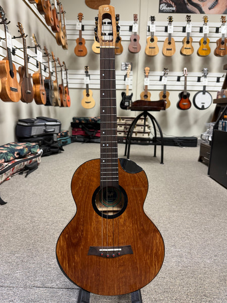 Flight Fireball Solid Mango Electric Baritone Ukulele w/Case #2 - Royal Series