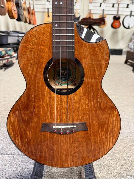 Flight Fireball Solid Mango Electric Baritone Ukulele w/Case #2 - Royal Series
