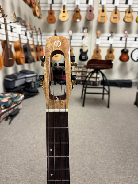 Flight Fireball Solid Mango Electric Baritone Ukulele w/Case #2 - Royal Series