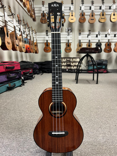 KALA KA-CT-SMH-TG Solid Mahogany Tenor Ukulele W/Case - Contour Series