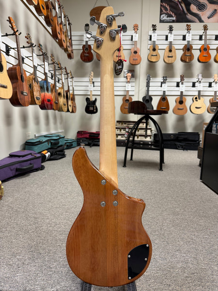 Tiny Boy Left Handed Spalted Maple 4 String Solid Body Bass w/Case - TBJ-3400LH-NSM Lefty Short Scale Bass