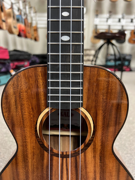 KALA KA-CT-SA-TG Solid Acacia Tenor Ukulele W/Case - Contour Series