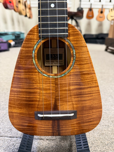 Romero Creations Solid Koa XS Mini Soprano Ukulele w/Case - Ultimate Travel Uke RC-XS-K