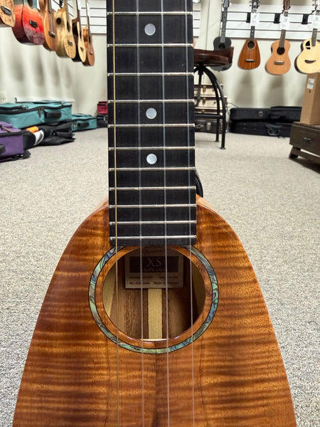 Romero Creations Solid Koa XS Mini Soprano Ukulele w/Case - Ultimate Travel Uke RC-XS-K