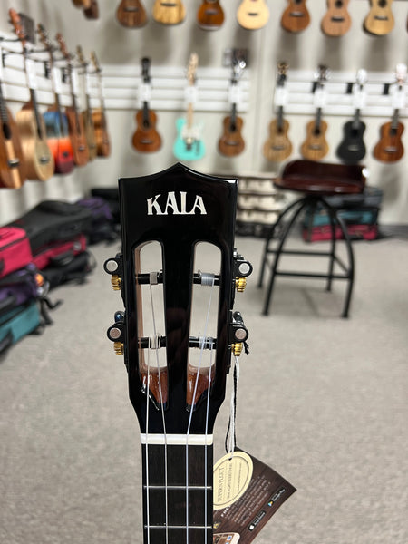 KALA KA-CT-SA-BG Solid Acacia Baritone Ukulele w/Case - Contour Series