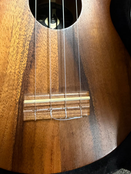 G-String Solid Koa Soprano Ukulele w/Case - Pre Loved - Made in Hawaii !!
