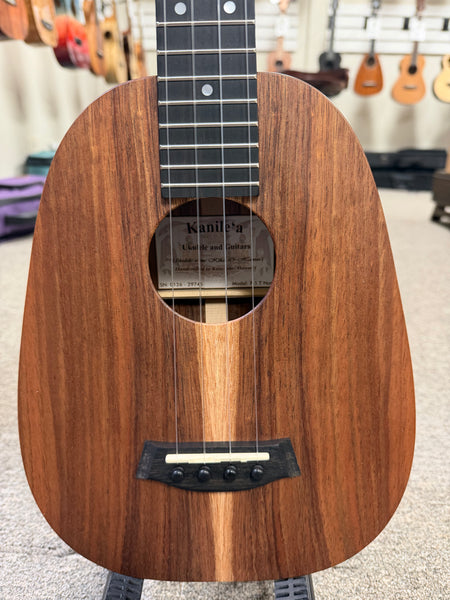 Kanile'a P1-T Natural Solid Koa Pineapple Tenor Ukulele w/Case - Made in Hawaii