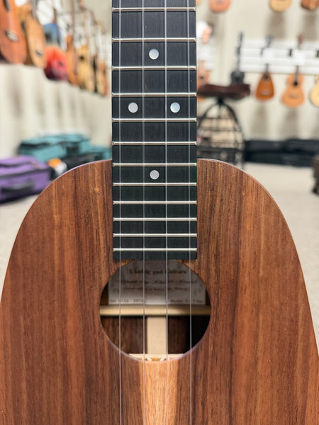 Kanile'a P1-T Natural Solid Koa Pineapple Tenor Ukulele w/Case - Made in Hawaii