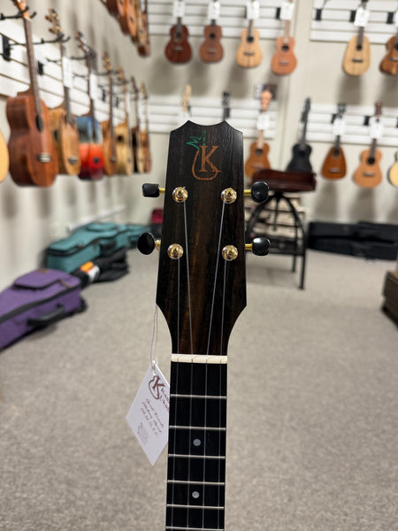 Kanile'a P1-T Natural Solid Koa Pineapple Tenor Ukulele w/Case - Made in Hawaii