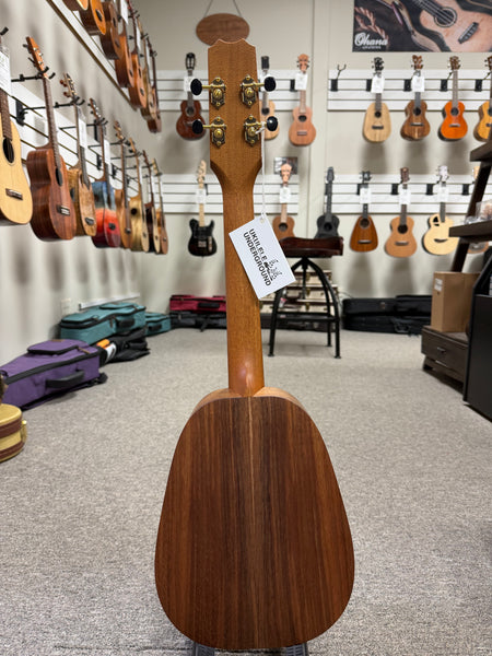 Kanile'a P1-T Natural Solid Koa Pineapple Tenor Ukulele w/Case - Made in Hawaii