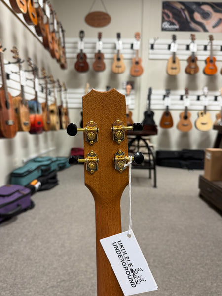 Kanile'a P1-T Natural Solid Koa Pineapple Tenor Ukulele w/Case - Made in Hawaii