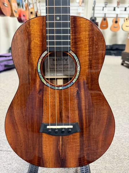 Kanile'a KPA-B Solid Koa Baritone Ukulele w/Case - Made in Hawaii