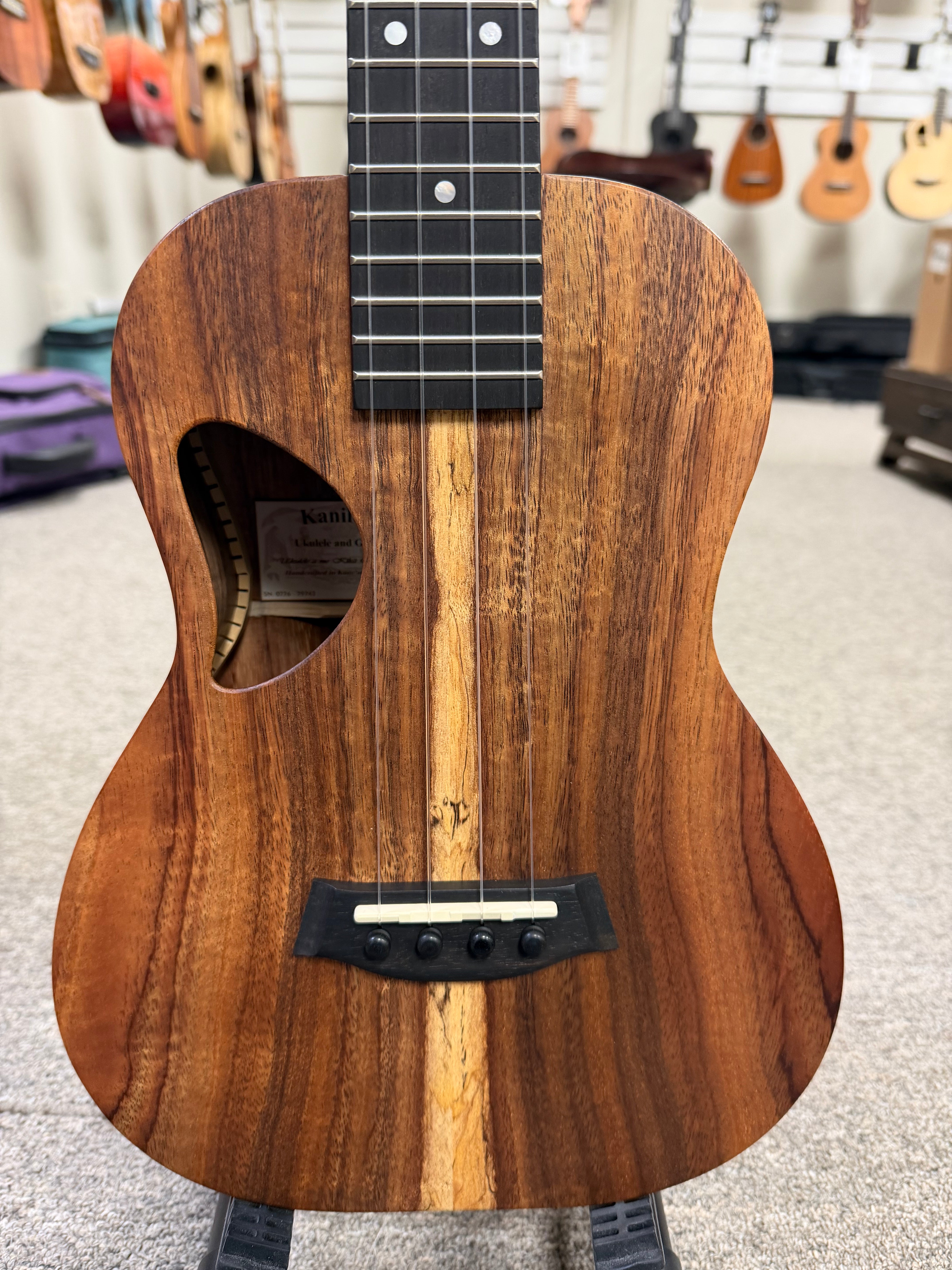 Kanile'a D1-T Natural Solid Koa Tenor Ukulele w/Case - D Series