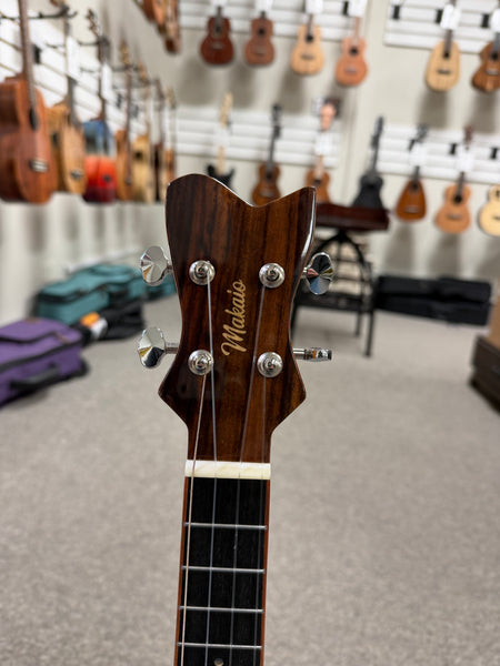 Makaio MSMC-20 Solid Spalted Mango Concert Ukulele w/Case - Rosewood Comfort Armrest