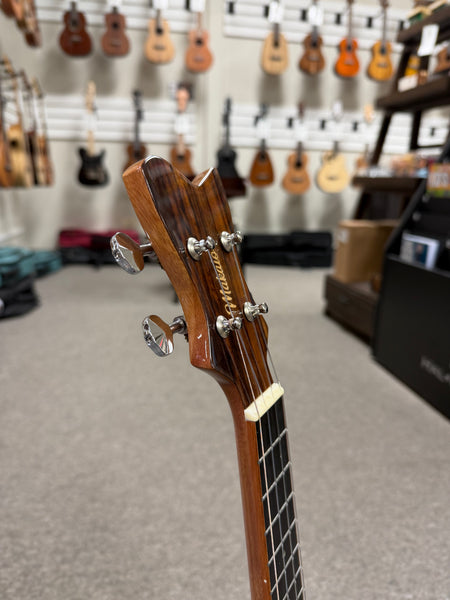 Makaio MSMC-20 Solid Spalted Mango Concert Ukulele w/Case - Rosewood Comfort Armrest