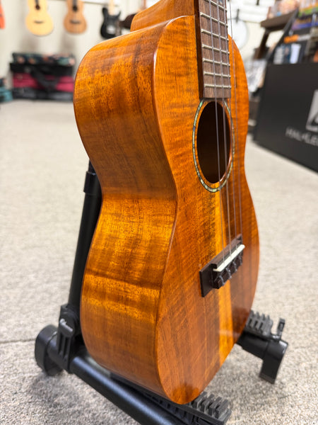 Ohana CK-450-CL Cynthia Lin Solid Koa Concert Ukulele w/Case - Pre Loved