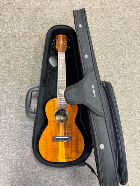 Ohana CK-450-CL Cynthia Lin Solid Koa Concert Ukulele w/Case - Pre Loved