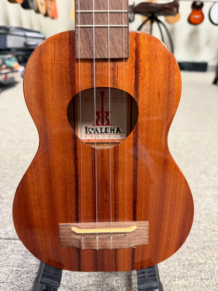 KoAloha KSM-00 Solid Koa Soprano Ukulele w/Case - Pre Loved