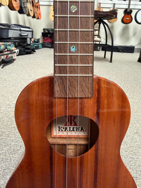 KoAloha KSM-00 Solid Koa Soprano Ukulele w/Case - Pre Loved