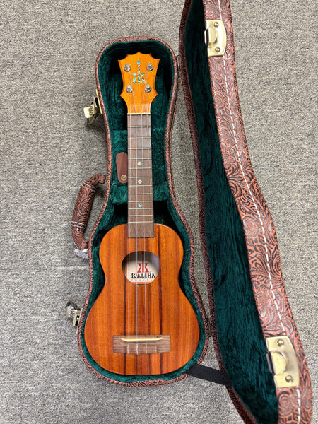 KoAloha KSM-00 Solid Koa Soprano Ukulele w/Case - Pre Loved