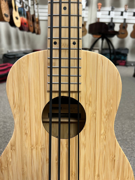 KALA Solid Bamboo U-Bass w/Case - UBASS-BMB-FS