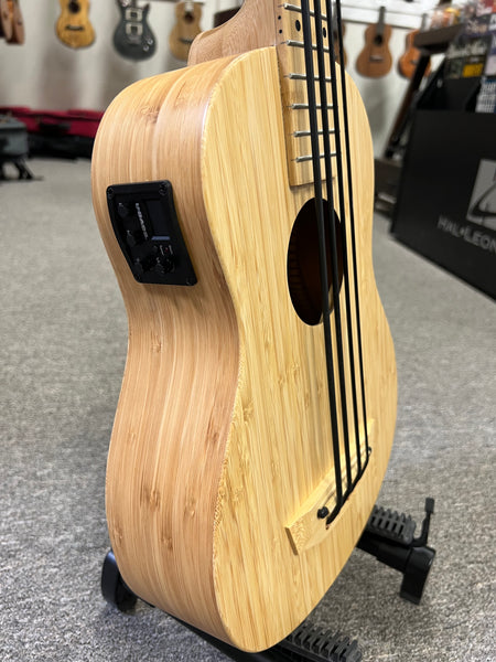 KALA Solid Bamboo U-Bass w/Case - UBASS-BMB-FS