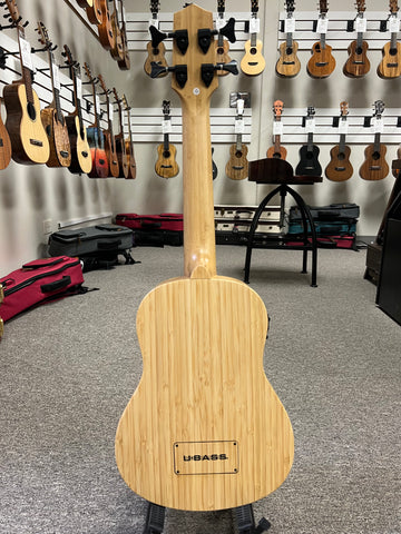 KALA Solid Bamboo U-Bass w/Case - UBASS-BMB-FS