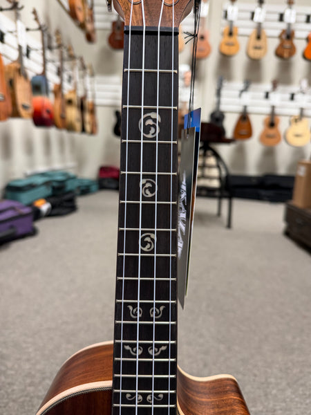 KALA KA-SA-TE-C Solid Acacia Electric Tenor Ukulele w/Cutaway