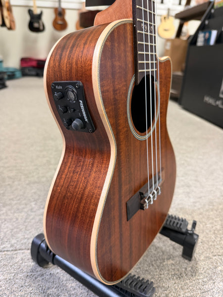 KALA KA-SA-TE-C Solid Acacia Electric Tenor Ukulele w/Cutaway
