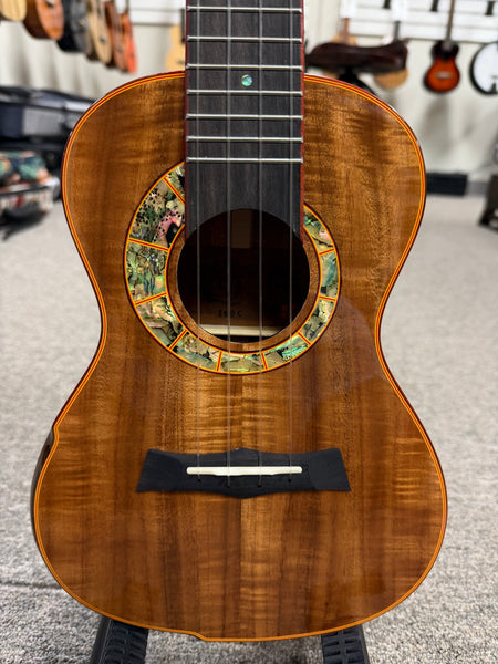 SNAIL S-60C Solid Acacia Concert Ukulele w/Case #4 - Comfort Armrest