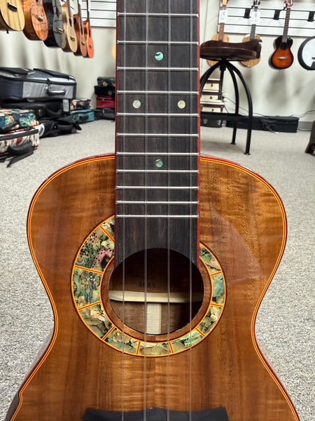 SNAIL S-60C Solid Acacia Concert Ukulele w/Case #4 - Comfort Armrest