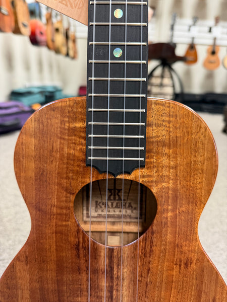 KoAloha KTMS-10 Slimline Solid Koa Tenor Ukulele w/Case #2 - Satin Finish