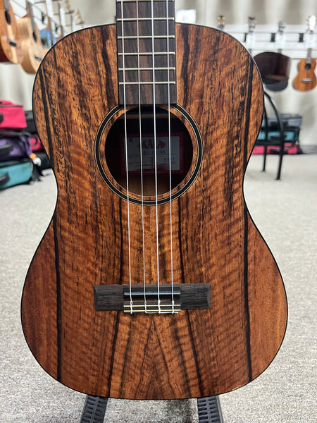 KALA KA-CM-BE Curly Mango Electric Baritone Ukulele #1