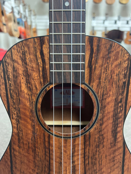 KALA KA-CM-BE Curly Mango Electric Baritone Ukulele #1