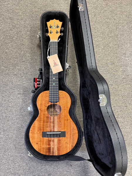 KoAloha KTMS-10 Slimline Solid Koa Tenor Ukulele w/Case #2 - Satin Finish