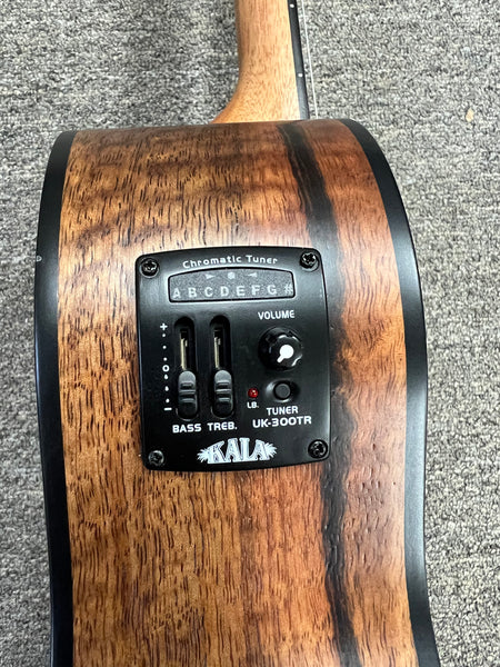 KALA KA-CM-BE Curly Mango Electric Baritone Ukulele #1