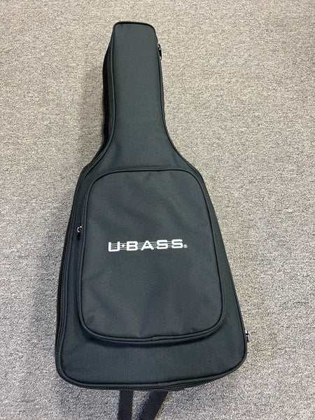 KALA Solid Body Fretless Black Electric U-Bass w/Case - UBASS-SB-BK-FL - Aloha City Ukes