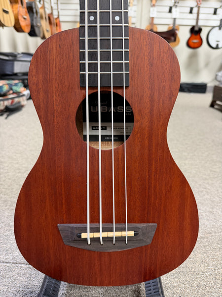 KALA Nomad Mahogany Acoustic-Electric U-Bass w/Case  - UBASS
