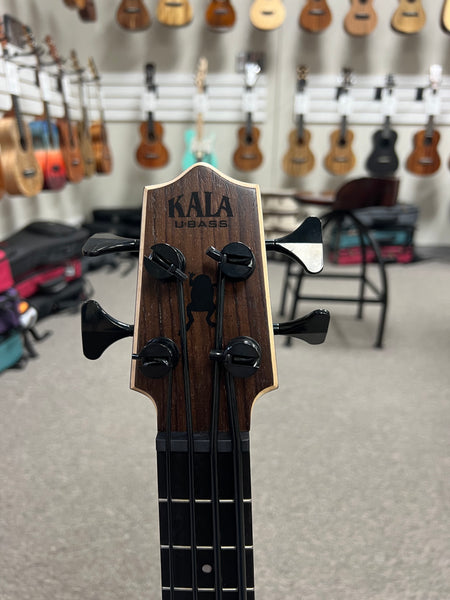 KALA Left Handed Exotic Mahogany U-Bass w/Case - Lefty UBASS