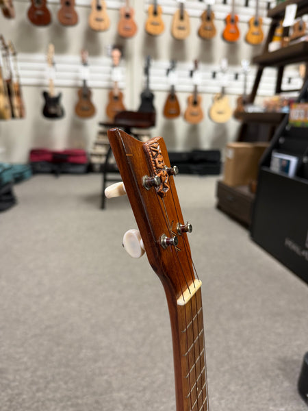 Kamaka Vintage Tiki Solid Koa Concert Ukulele w/Case - Made in Hawaii - Pre-Loved