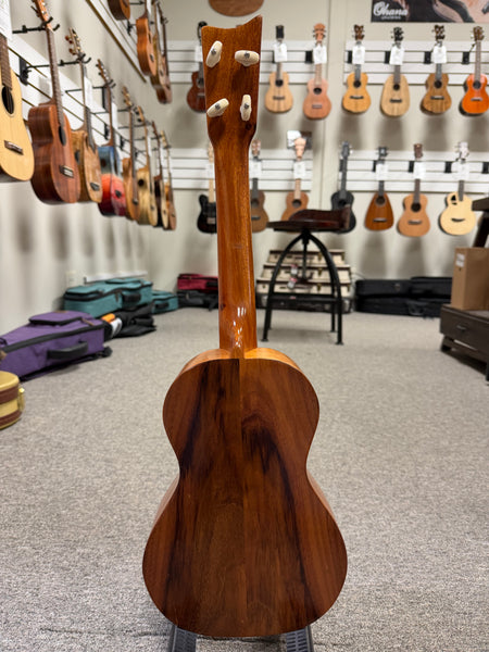 Kamaka Vintage Tiki Solid Koa Concert Ukulele w/Case - Made in Hawaii - Pre-Loved