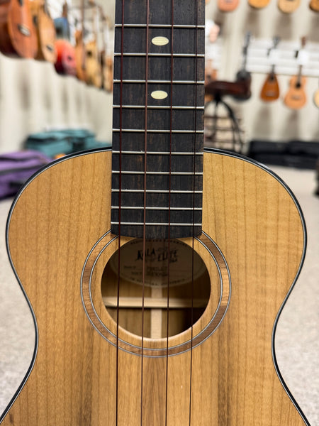 KALA USA Elite Solid Myrtle Tenor Ukulele w/Case - Pre Loved