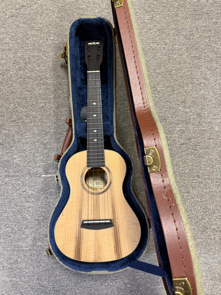 KALA USA Elite Solid Myrtle Tenor Ukulele w/Case - Pre Loved