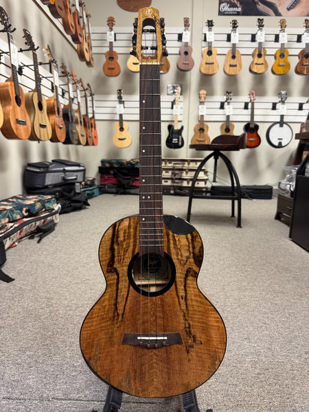 Flight Fireball Solid Mango Electric Baritone Ukulele w/Case #3 - Royal Series